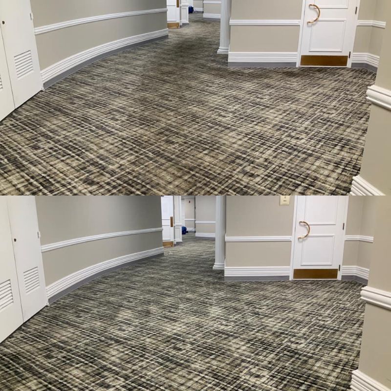 Commercial Carpet  Restoration Results